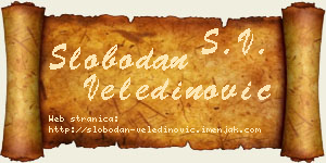 Slobodan Veledinović vizit kartica